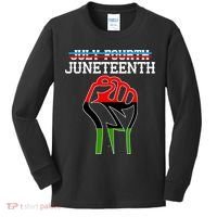 Juneteenth Freedom Fist Kids Long Sleeve Shirt thumb 0