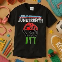Juneteenth Freedom Fist Kids T-Shirt thumb 3