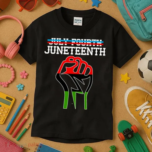 Juneteenth Freedom Fist Kids T-Shirt