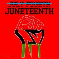 Juneteenth Freedom Fist Santa Hat thumb 1