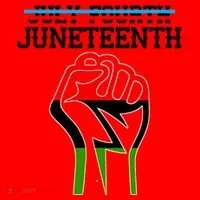 Juneteenth Freedom Fist Santa Hat thumb 1
