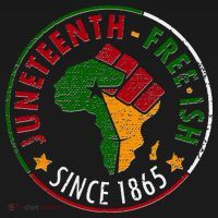 Juneteenth Freeish Since 1865 Polo thumb 3