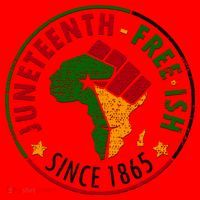 Juneteenth Freeish Since 1865 Santa Hat thumb 1