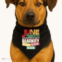 Juneteenth I'm Black Everyday But Today I'm Blackity Black  USA-Made Doggie Bandana thumb 1