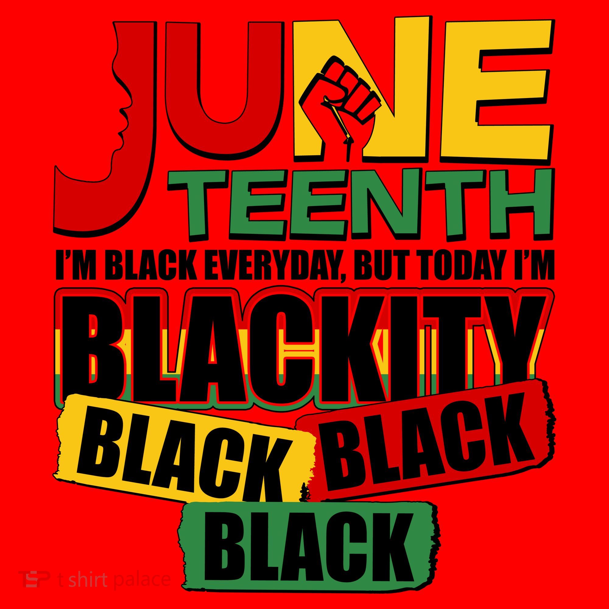 Juneteenth I'm Black Everyday But Today I'm Blackity Black  Santa Hat