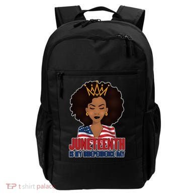Juneteenth Is My Independence Day African American USA Flag Backpack
