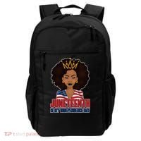 Juneteenth Is My Independence Day African American USA Flag Backpack thumb 0