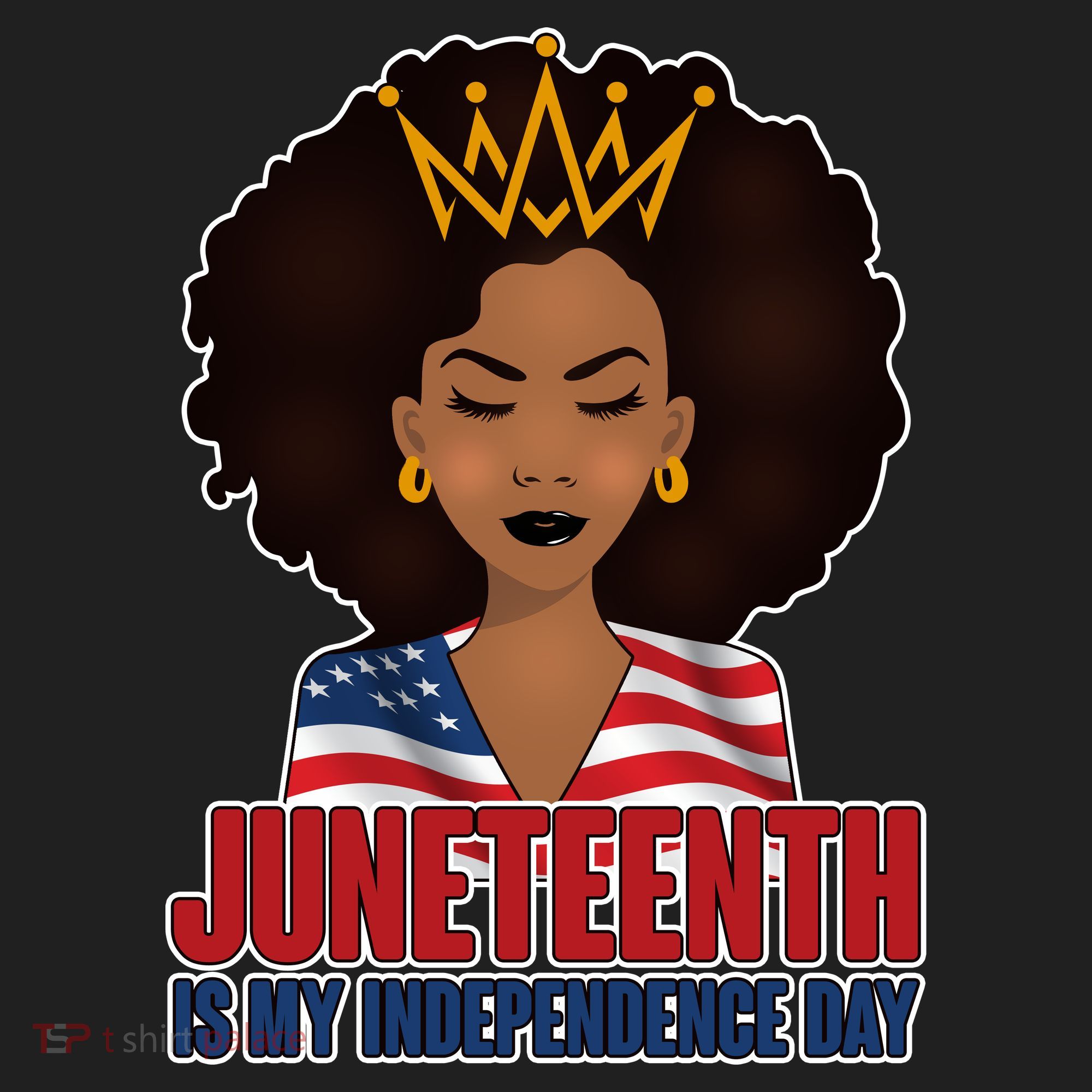 Juneteenth Is My Independence Day African American USA Flag Tumbler