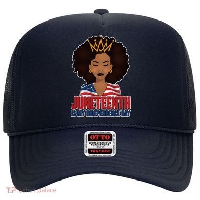 Juneteenth Is My Independence Day African American USA Flag Hat