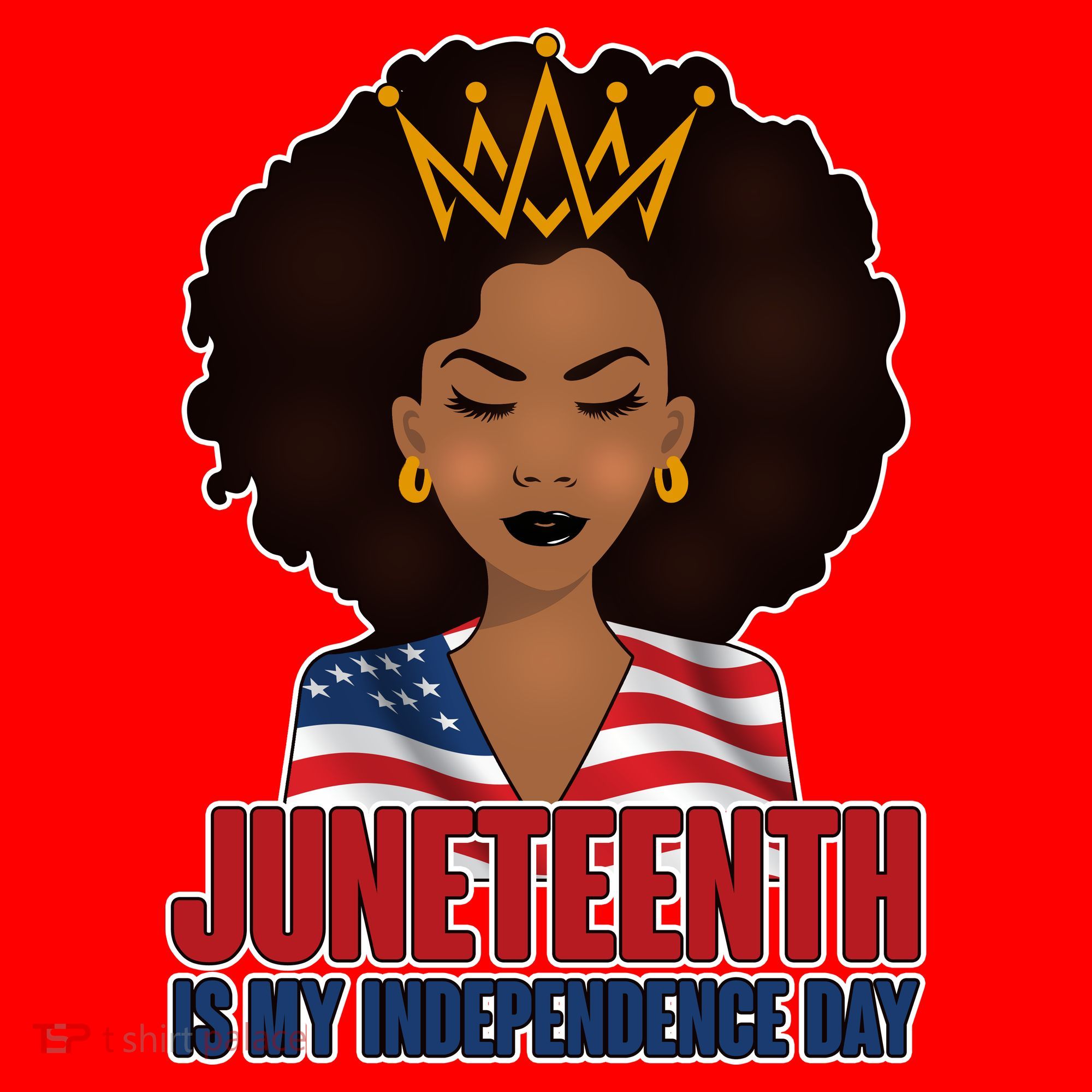 Juneteenth Is My Independence Day African American USA Flag Santa Hat