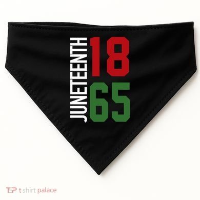 Juneteenth Jersey 1865 USA-Made Doggie Bandana