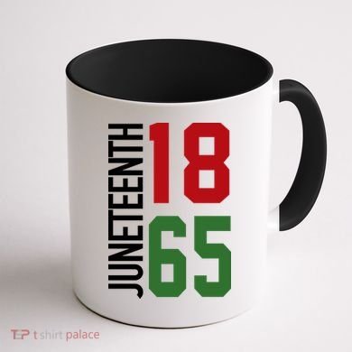 Juneteenth Jersey 1865 Coffee Mug back