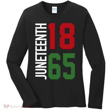 Juneteenth Jersey 1865 Women's Long Sleeve Shirt