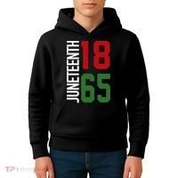 Juneteenth Jersey 1865 Kids Hoodie thumb 4