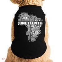 Juneteenth June 19 1865 Africa Word Cloud Art Doggie Tank thumb 0