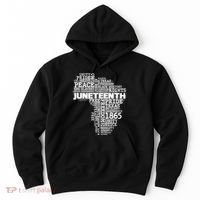 Juneteenth June 19 1865 Africa Word Cloud Art Hoodie thumb 0