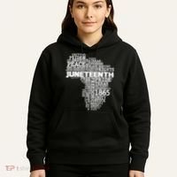 Juneteenth June 19 1865 Africa Word Cloud Art Hoodie thumb 5