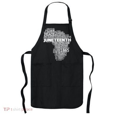 Juneteenth June 19 1865 Africa Word Cloud Art Apron