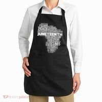Juneteenth June 19 1865 Africa Word Cloud Art Apron thumb 2