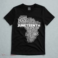 Juneteenth June 19 1865 Africa Word Cloud Art T-Shirt thumb 5