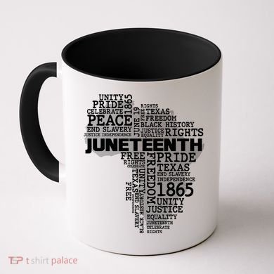 Juneteenth June 19 1865 Africa Word Cloud Art Coffee Mug