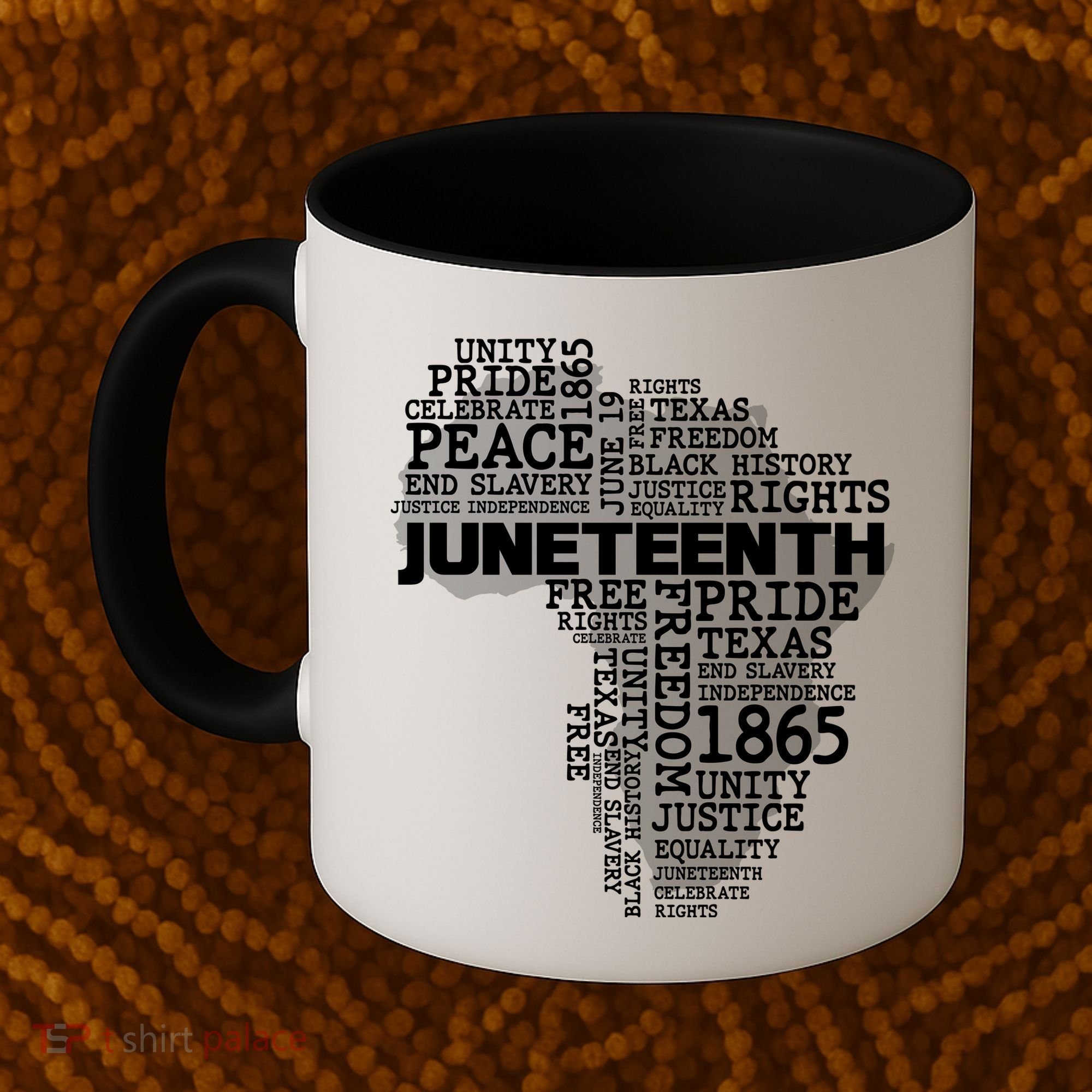 Juneteenth June 19 1865 Africa Word Cloud Art Coffee Mug