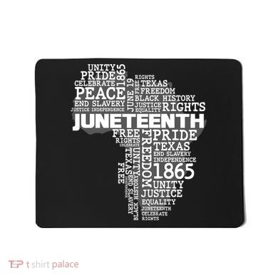 Juneteenth June 19 1865 Africa Word Cloud Art Mousepad