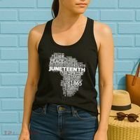 Juneteenth June 19 1865 Africa Word Cloud Art Women's Tank Top thumb 2