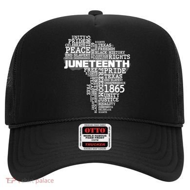 Juneteenth June 19 1865 Africa Word Cloud Art Hat