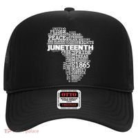 Juneteenth June 19 1865 Africa Word Cloud Art Hat thumb 0