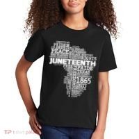 Juneteenth June 19 1865 Africa Word Cloud Art Kids T-Shirt thumb 2