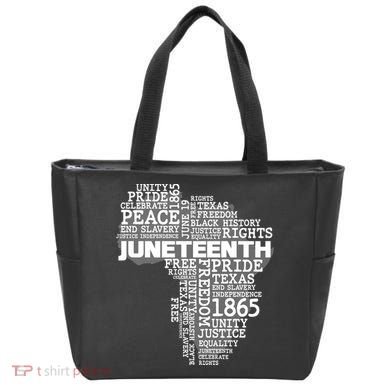 Juneteenth June 19 1865 Africa Word Cloud Art Tote Bag