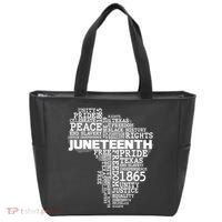 Juneteenth June 19 1865 Africa Word Cloud Art Tote Bag thumb 0