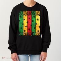 Juneteenth June 19 1865 Traditional Red Gold Green  Women's Sweatshirt thumb 0