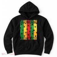 Juneteenth June 19 1865 Traditional Red Gold Green  Hoodie thumb 0