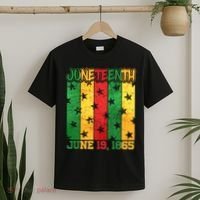 Juneteenth June 19 1865 Traditional Red Gold Green  T-Shirt thumb 2