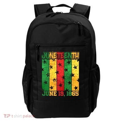 Juneteenth June 19 1865 Traditional Red Gold Green  Backpack