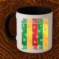 Juneteenth June 19 1865 Traditional Red Gold Green  Coffee Mug thumb 2