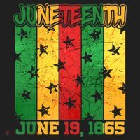 Juneteenth June 19 1865 Traditional Red Gold Green  Beanie thumb 2