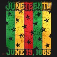 Juneteenth June 19 1865 Traditional Red Gold Green  Coaster thumb 2