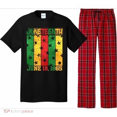 Juneteenth June 19 1865 Traditional Red Gold Green  Pajama Set