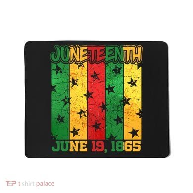 Juneteenth June 19 1865 Traditional Red Gold Green  Mousepad