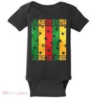Juneteenth June 19 1865 Traditional Red Gold Green  Baby Bodysuit thumb 0