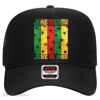 Juneteenth June 19 1865 Traditional Red Gold Green  Hat
