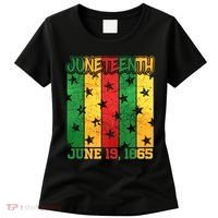 Juneteenth June 19 1865 Traditional Red Gold Green  Women's T-Shirt thumb 0
