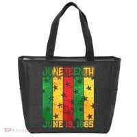 Juneteenth June 19 1865 Traditional Red Gold Green  Tote Bag thumb 0