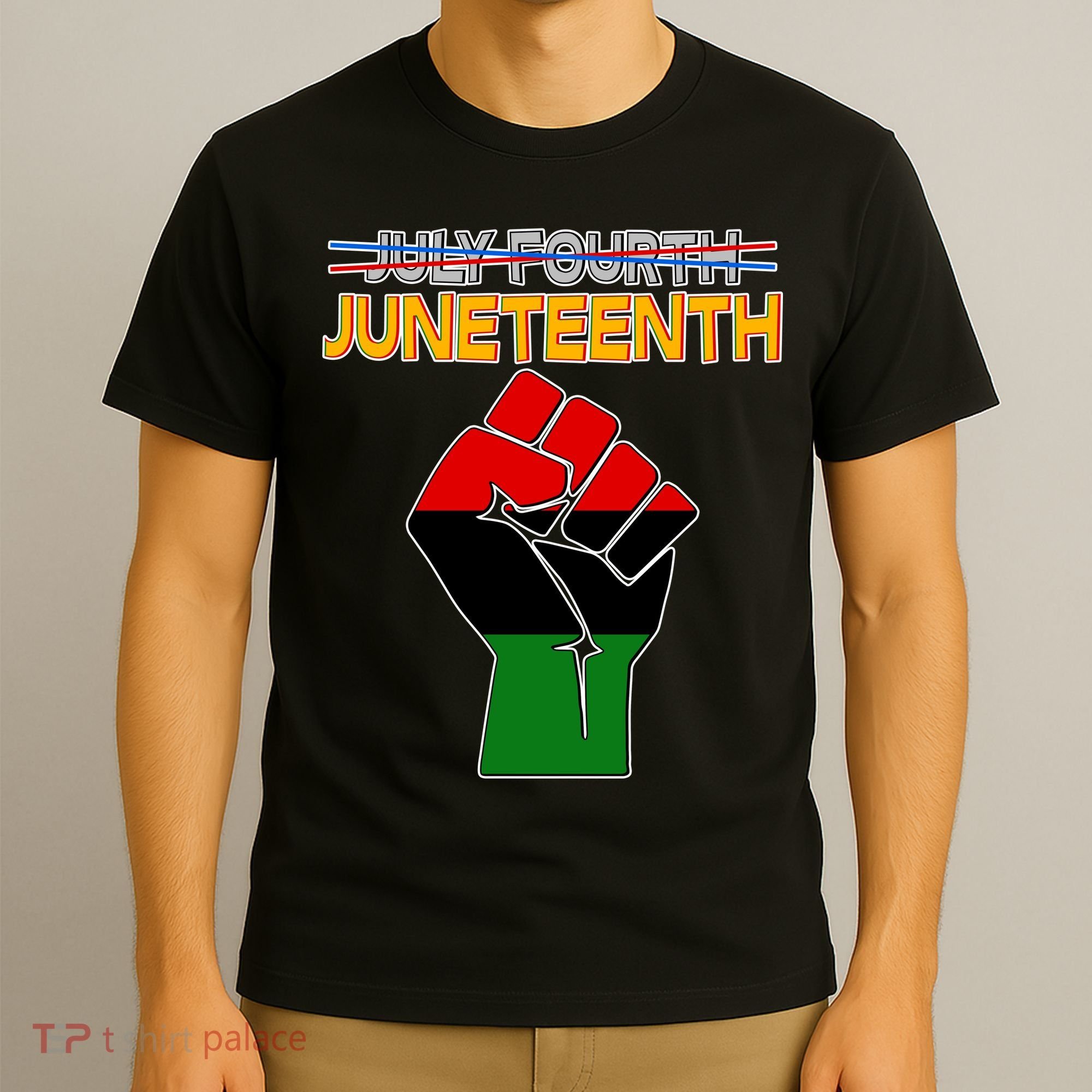 Juneteenth June 19th Traditional Colors T-Shirt