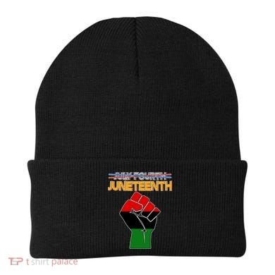 Juneteenth June 19th Traditional Colors Beanie
