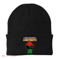 Juneteenth June 19th Traditional Colors Beanie thumb 0