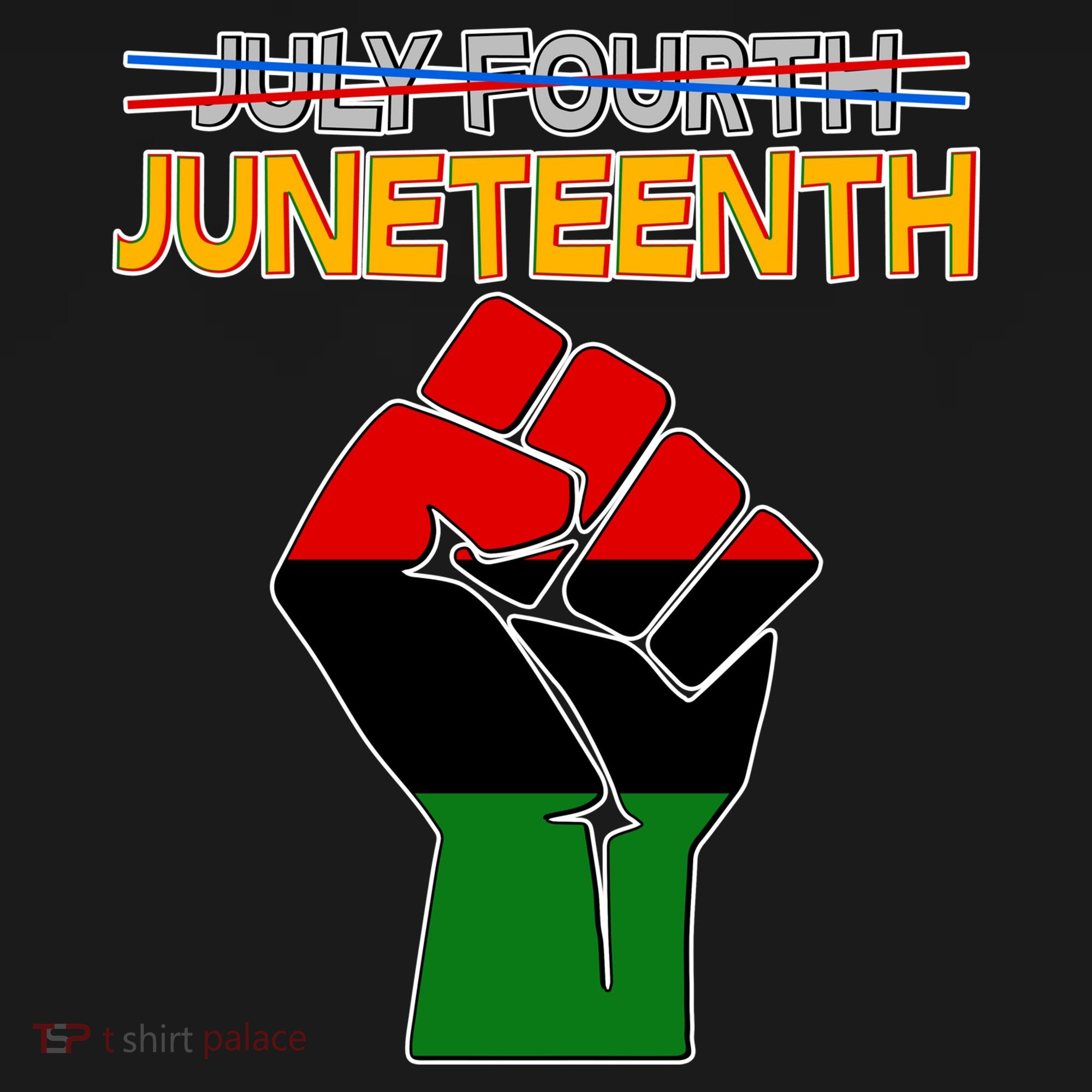 Juneteenth June 19th Traditional Colors Coaster